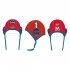 Waterpolo cap set blauw/wit. 2 caps