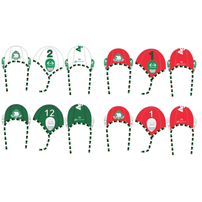 Waterpolo cap set compleet.    26 caps